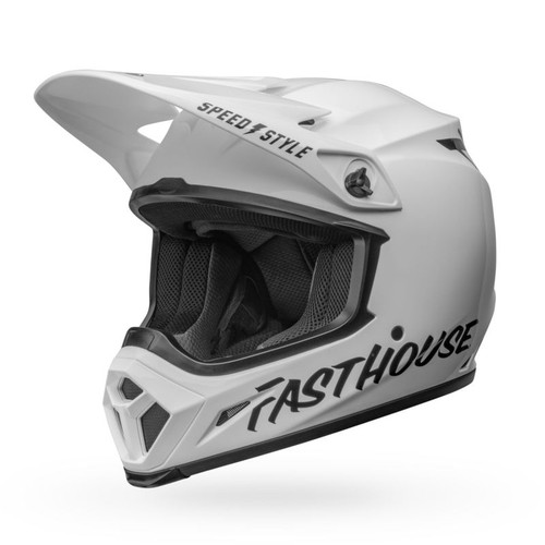 Bell MX-9 MIPS Fasthouse Gloss White Black Helmet