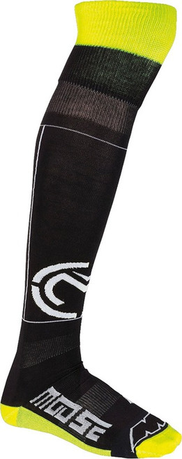 Moose Racing M1 Black Hi-Vis Yellow Knee Brace Socks Moose Racing M1 Black Hi-Vis Yellow Knee Brace Socks