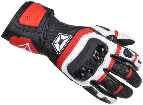 Cortech Chicane V1 RR Red White Gloves