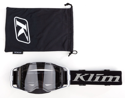 Klim Edge Off-Road Goggle Focus Metallic Silver Clear Lens size OS Klim Edge Off-Road Goggle Focus Metallic Silver Clear Lens size OS