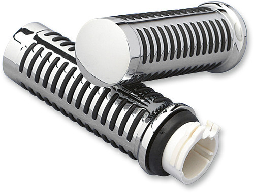 Drag Specialties Grips - Chrome - DS-243186 - Speed Addicts
