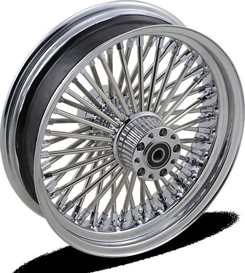 Drag Specialties Rear Wheel - Belt Drive - 50 Spoke - 16" x 3.5" - 0204-0255 Drag Specialties Rear Wheel - Belt Drive - 50 Spoke - 16" x 3.5" - 0204-0255