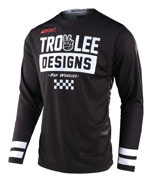 Troy Lee Designs Scout GP Peace & Wheelies Black Jersey