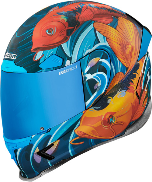 Icon Airframe Pro Blue Koi Helmet