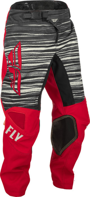 Fly Racing Kinetic Wave Red Grey Youth Pants Fly Racing Kinetic Wave Red Grey Youth Pants