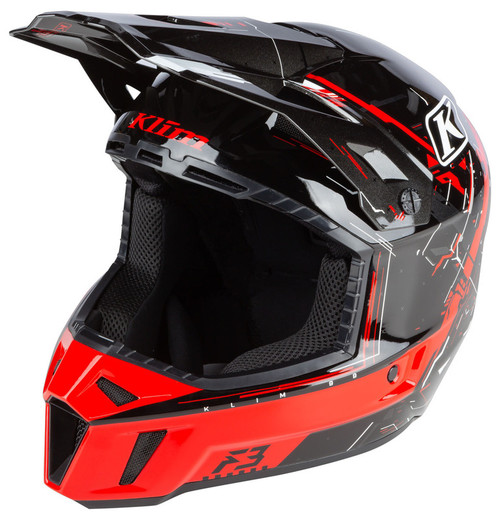 Klim F3 High Risk Red ECE Recoil Helmet Klim F3 High Risk Red ECE Recoil Helmet