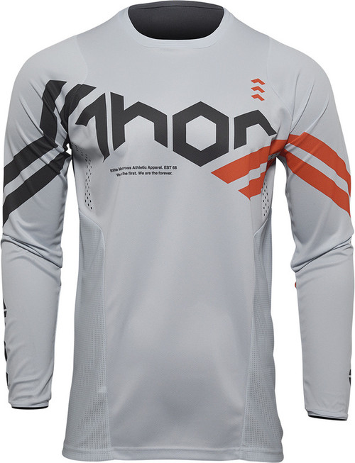 Thor Pulse Light Gray Red Orange Cube Jersey - Speed Addicts