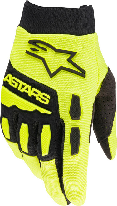 Alpinestars Full Bore Yellow Fluo Black Gloves Alpinestars Full Bore Yellow Fluo Black Gloves