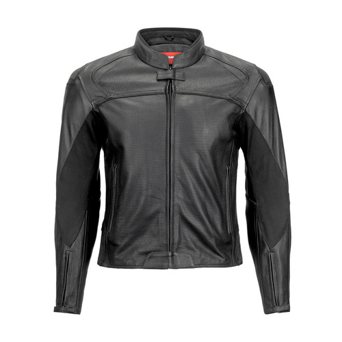 NORU Maruchi Perforated Leather Black Jacket NORU Maruchi Perforated Leather Black Jacket