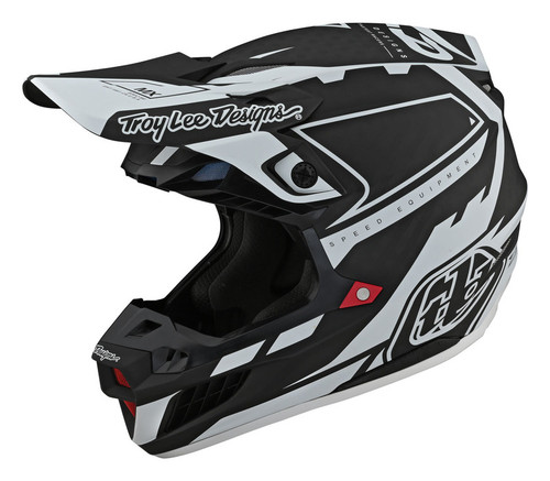 Troy Lee Designs SE5 Mxse Black White Carbon Helmet