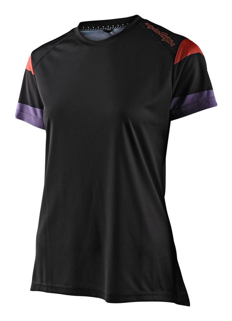 Troy Lee Designs Womens Lilium ss Jersey Rugby Black