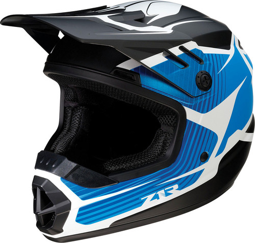 Z1R Youth Rise Helmet Flame Blue