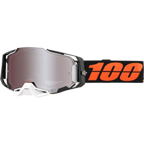 100% Armega Blacktail HiPER Silver Mirror goggles