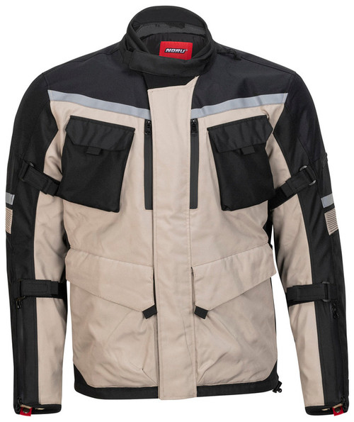 NORU Boken Adventure Waterproof Sand Black Jacket - Speed Addicts