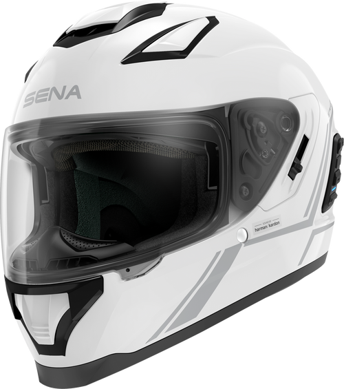 Sena Stryker W/ Mesh Intercom Gloss White Helmet