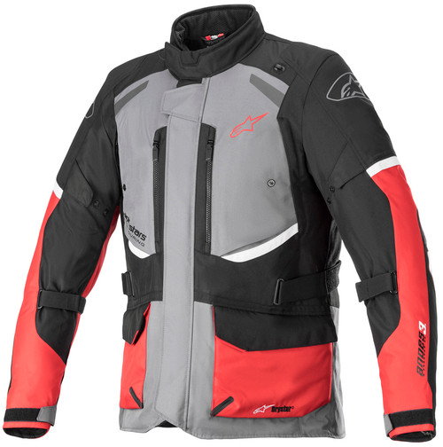 Alpinestars Andes V3 Drystar Gray Black Red Jacket Alpinestars Andes V3 Drystar Gray Black Red Jacket