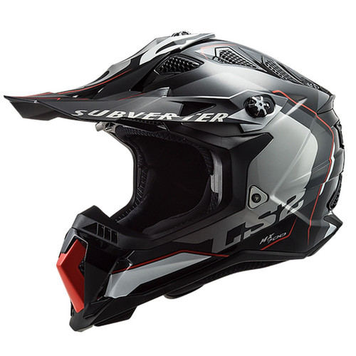 LS2 Subverter Evo Arched Black Red White Helmet LS2 Subverter Evo Arched Black Red White Helmet