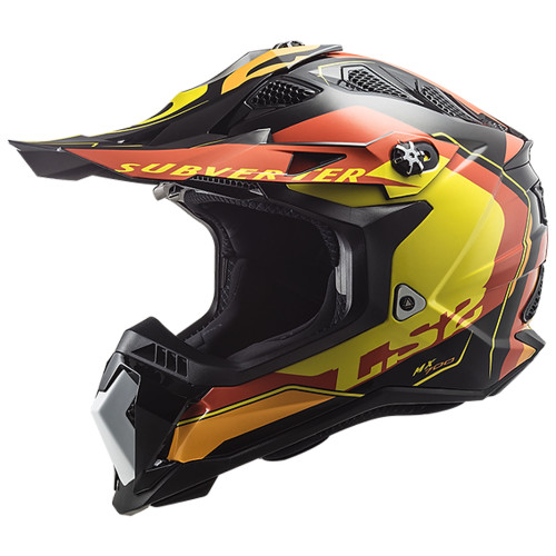 LS2 Subverter Evo Arched Black White Helmet