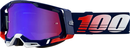 100% Racecraft 2 Republic Red/Blue Mirror Goggles