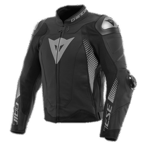 Dainese Super Speed 4 Black Grey Leather Jacket