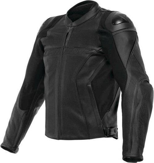 Dainese Racing 4 Perforated Black Leather Jacket - Speed Addicts