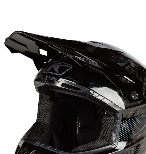 Klim F3 Carbon Pro Striker Carbon Gloss Black Visor