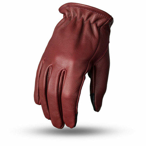 First Manufacturing Roper Oxblood Leather Gloves
