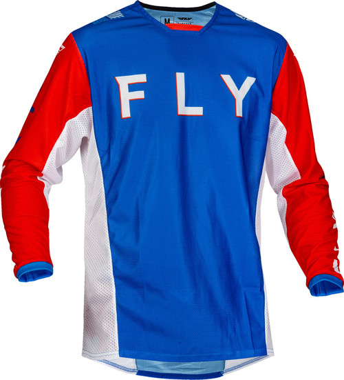 Fly Racing Kinetic Mesh S.E. Kore Red White Blue Jersey