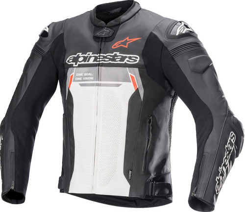 Alpinestars GP Plus R V3 Rideknit Leather Jacket Black Yellow Fluo