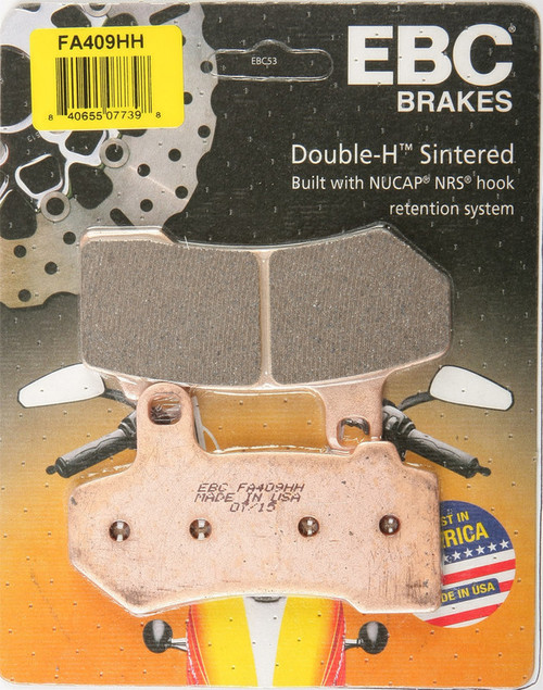 EBC Double-H Sintered Metal Brake Pads FA409HH EBC Double-H Sintered Metal Brake Pads FA409HH