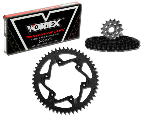 Vortex CK4217 Chain and Sprocket Kit MXA KAW KX450F 06-15,KLX450R 08-09 (1U,ST)