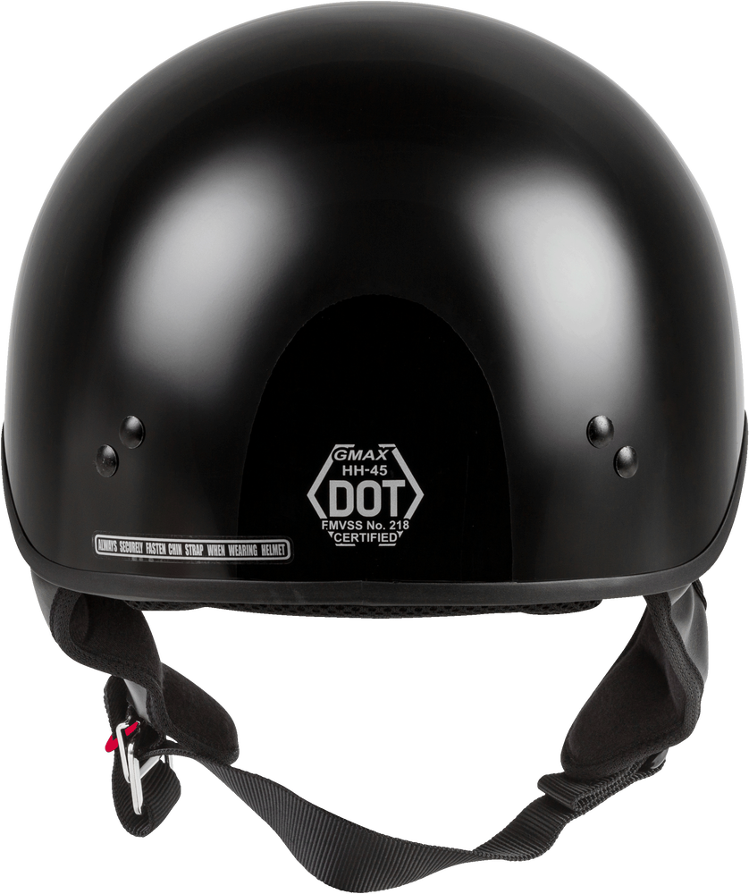 gmax gm45 half motorcycle helmet HH-65 Half-Helmet Full Dressed Twin - Matte Black/Silver washable COOLMAX interior allows for easy cleaning The bike's ready. The GM45