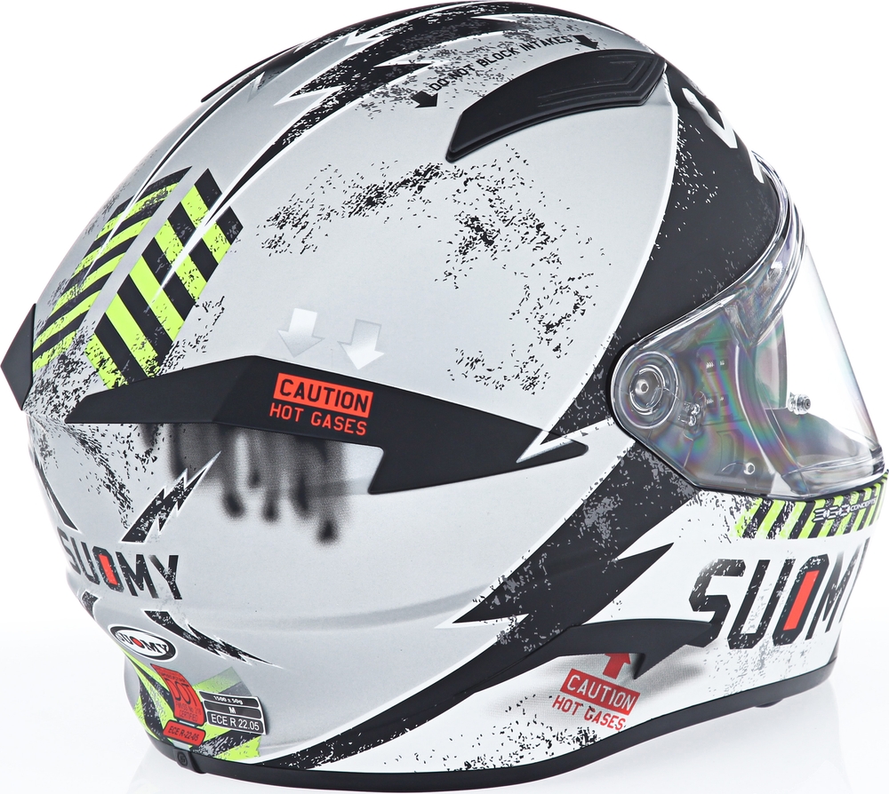 Suomy Speedstar Propeller Silver Helmet - Speed Addicts
