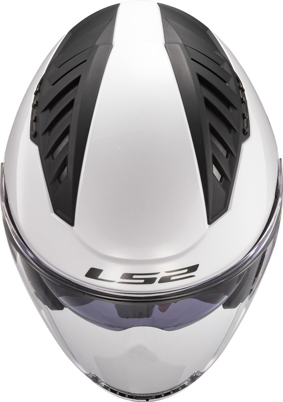 LS2 Copter Solid Gloss White Helmet - Speed Addicts