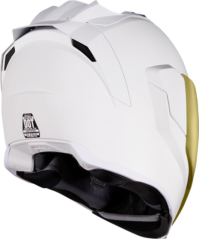 Icon Airflite Helmet Peacekeeper Rubatone White - Speed Addicts