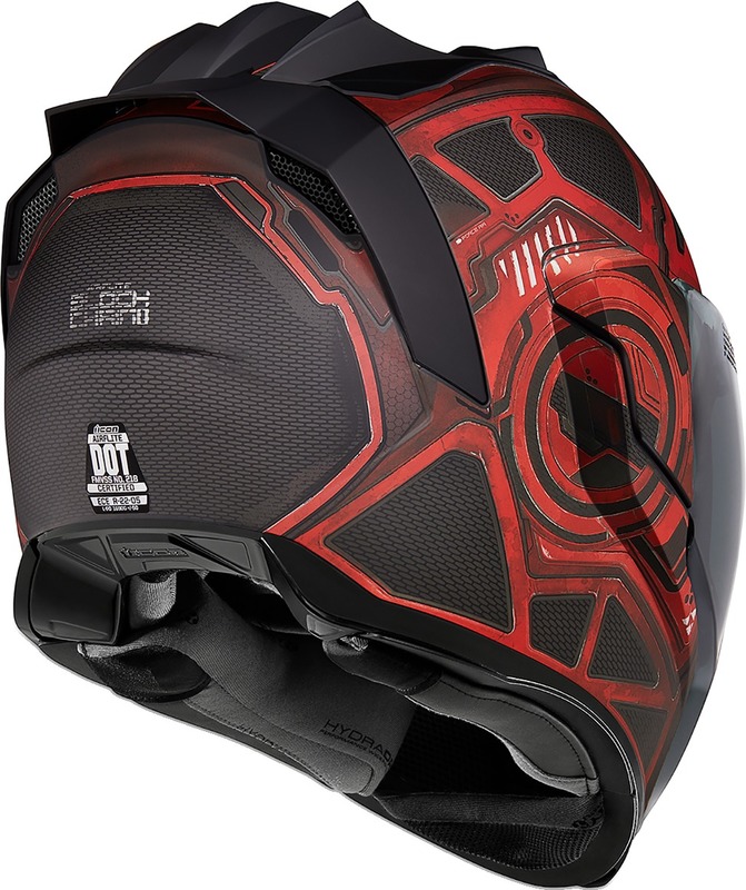 icon AIRFLITE HELMET Blockchain XSサイズ Icon Airflite Helmet Blockchain Red - Speed Addicts