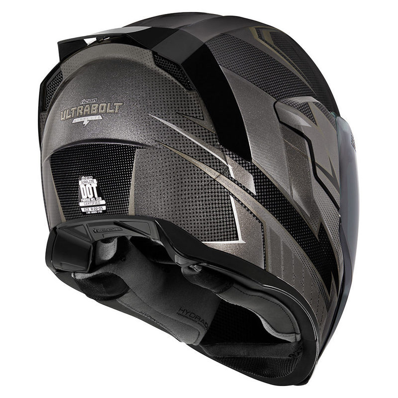 Icon Airflite Black Ultrabolt Helmet - Speed Addicts