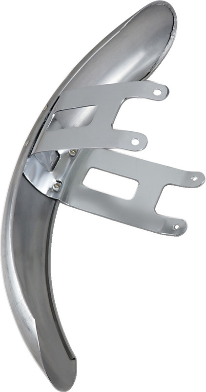 Drag Specialties Wide Glide-Style Front Fender with Chrome