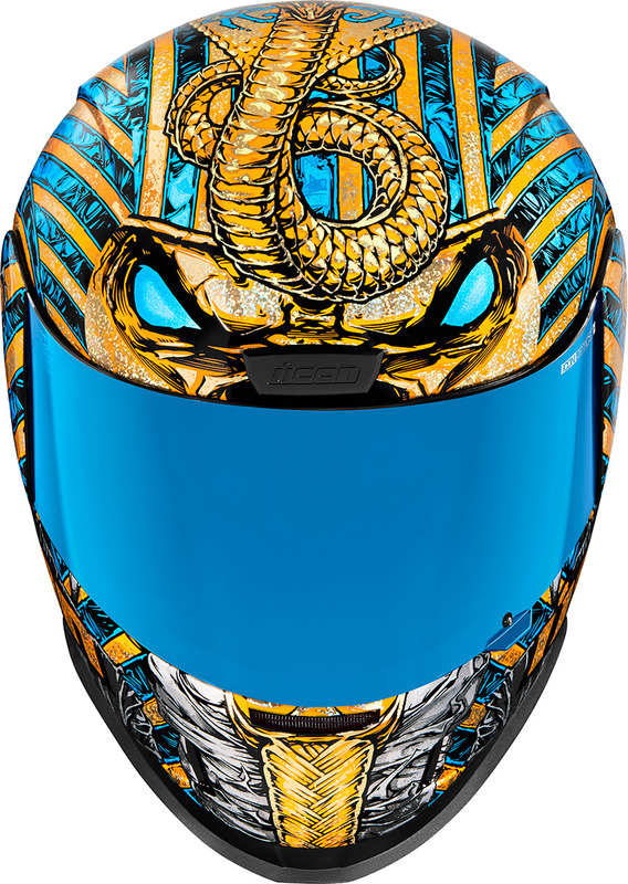 Icon Airform Gold Pharaoh Helmet - Speed Addicts