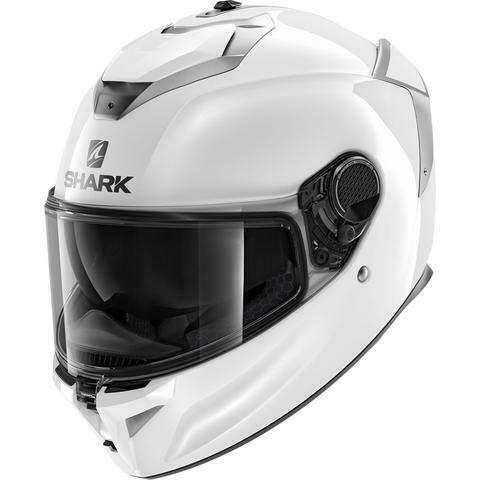 Shark Spartan GT Blank White Helmet - Speed Addicts