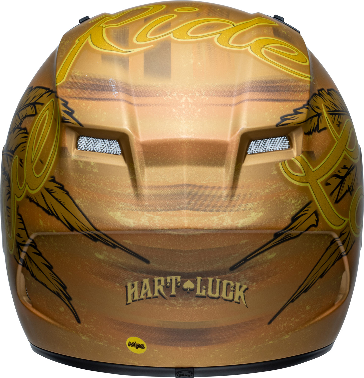 Bell Qualifier DLX MIPS Hart Luck Live Matte Gold Helmet - Speed