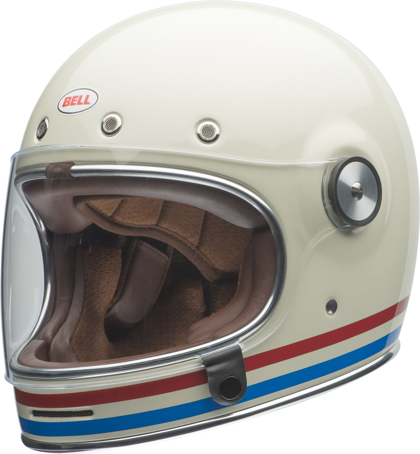 Bell Bullitt Stripes Gloss Pearl White Helmet - Speed Addicts