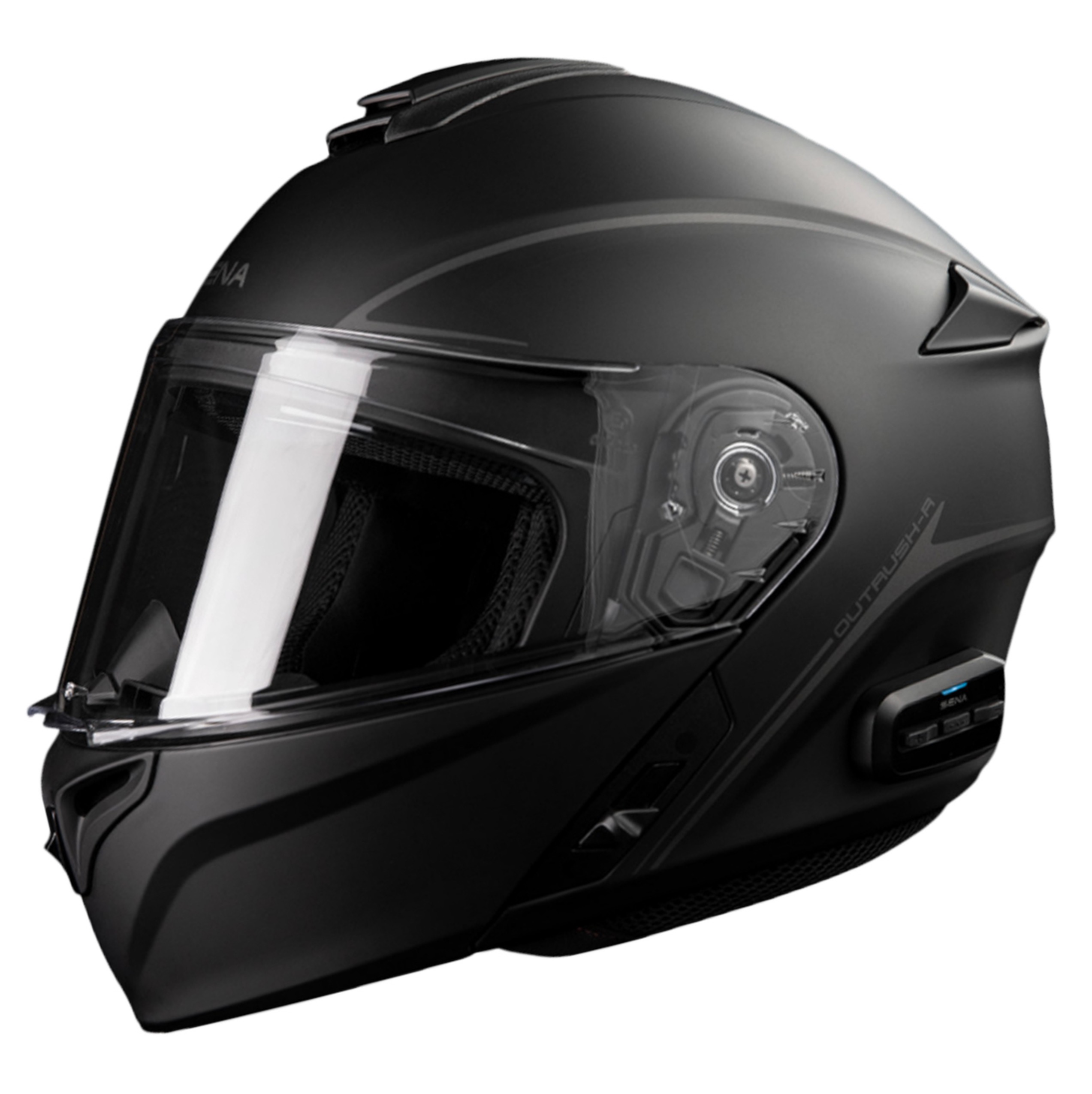 Sena Outrush R Bluetooth Helmet - Matte Black - M