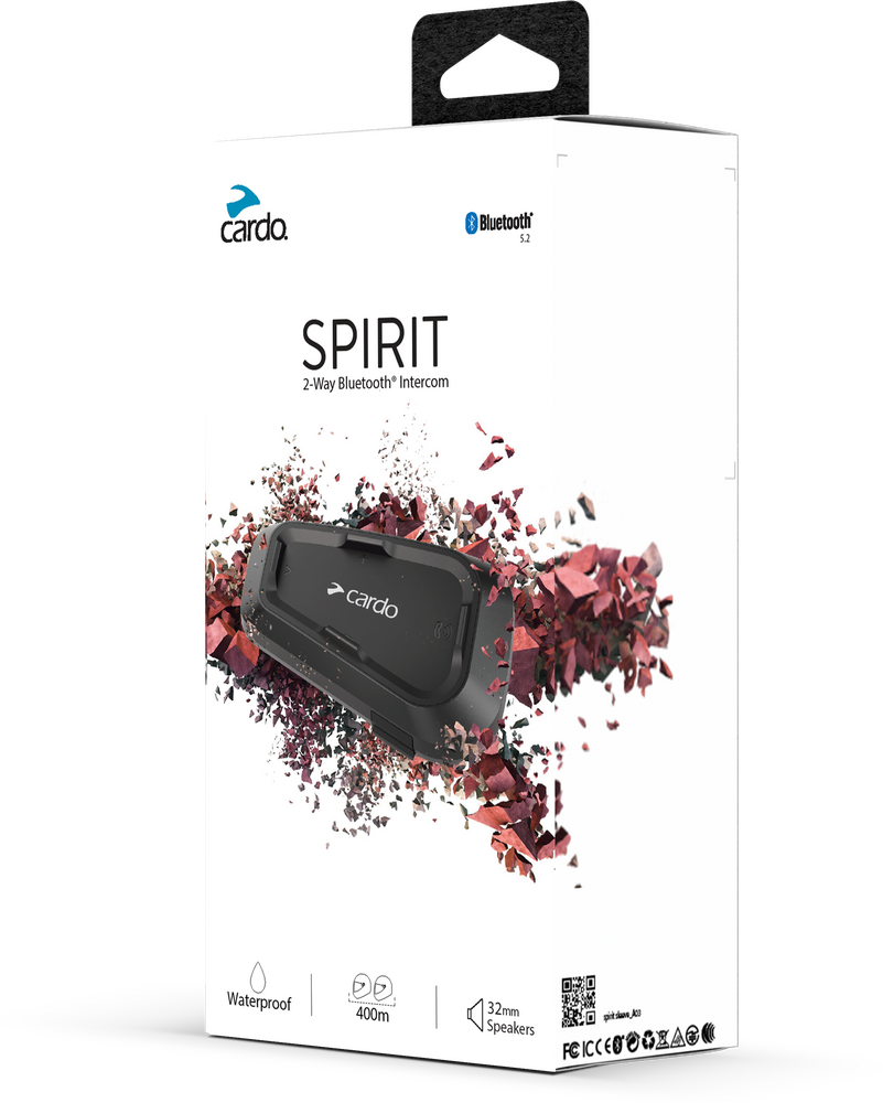 アクセサリー cardo SPIRIT 2 way bluetooth intercom Spirit: Bluetooth Headset | Cardo Systems