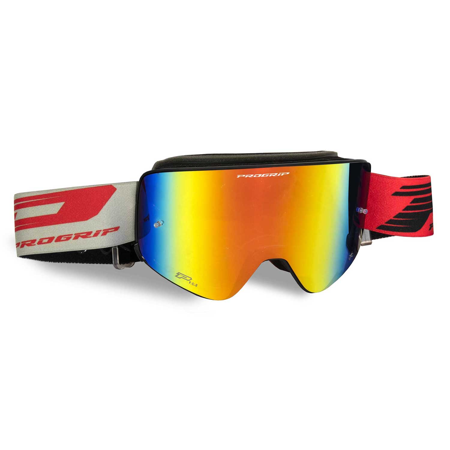 Pro Grip 3205 Magnetic Lens Goggles Matte Black Red - Speed Addicts