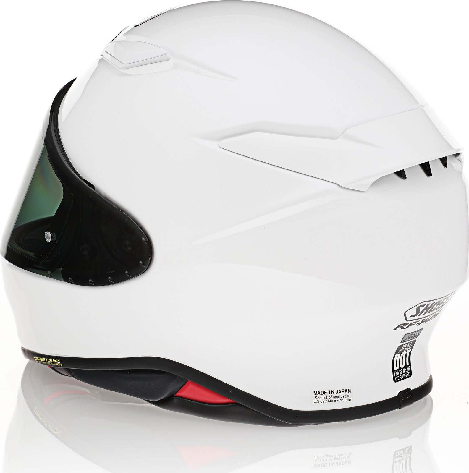 Shoei RF-1400 Solid Gloss White Helmet - Speed Addicts