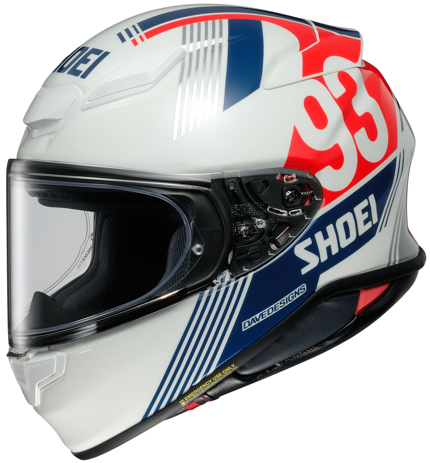 その他 SHOEI  
EX-ZERO Shoei RF-1400 MM93 Retro TC-10 Helmet - Speed Addicts