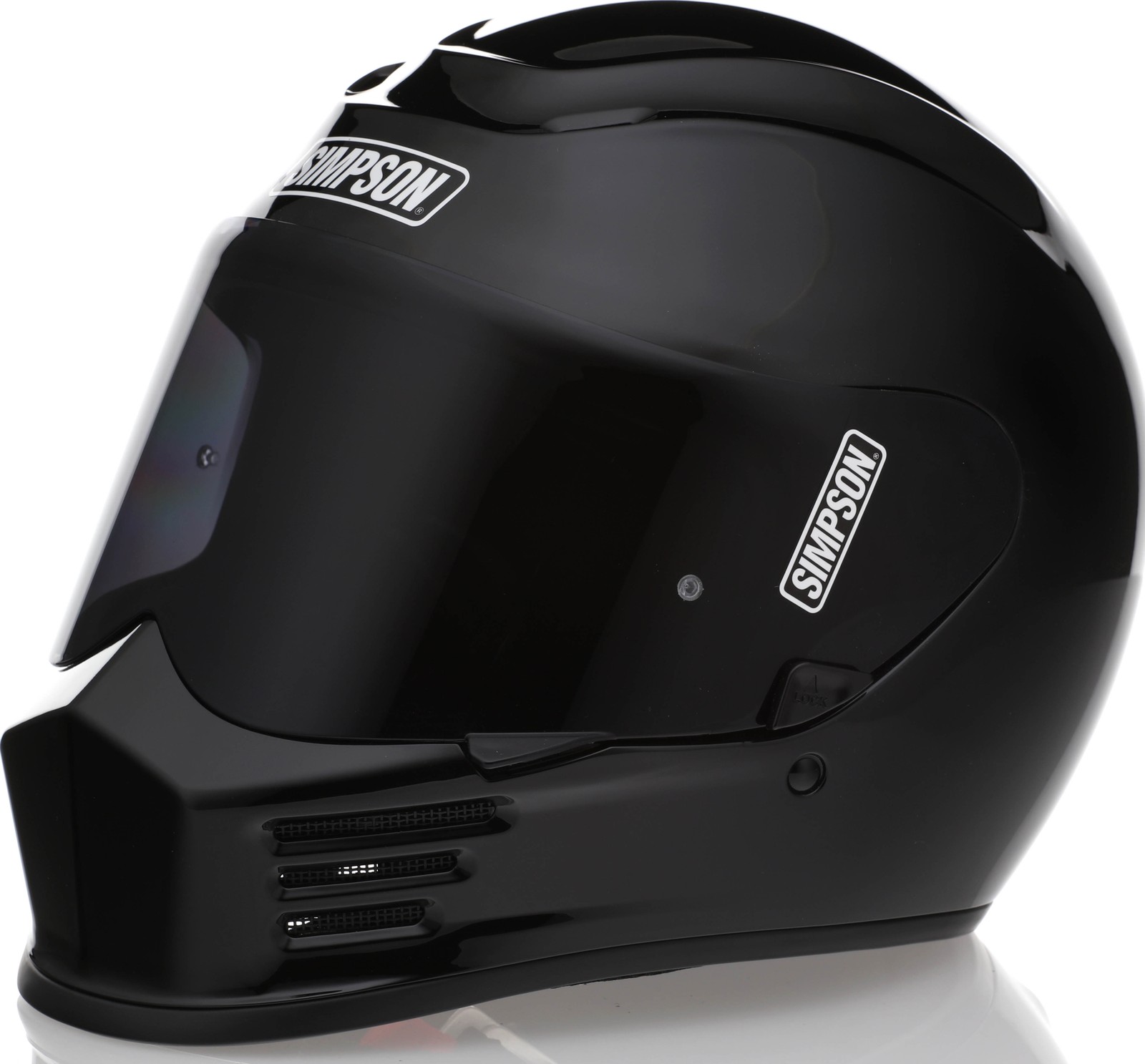 n*e様 SIMPSON SUPER BANDIT ブラック（M） Simpson Speed Bandit Gloss Black Helmet - Speed Addicts