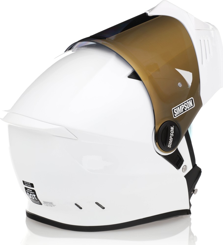 Simpson Mod Bandit White Helmet - Speed Addicts Simpson Mod Bandit White Helmet - Speed Addicts