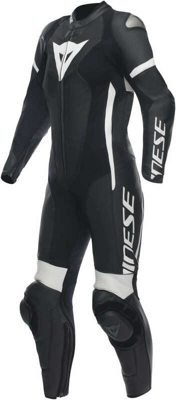 Dainese Women's Grobnik Black White Leather Suit - Speed Addicts